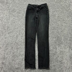 Vervet Jeans Womens 24 Black Ankle Stretch Medium Wash Denim Preppy City Casual